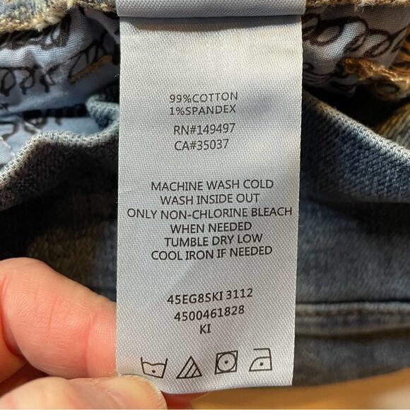 SAM EDLEMAN THE DANI STRAIGHT BOHO PAPERBAG RUFFLE WAIST JEANS - 28 - Picture 6 of 8